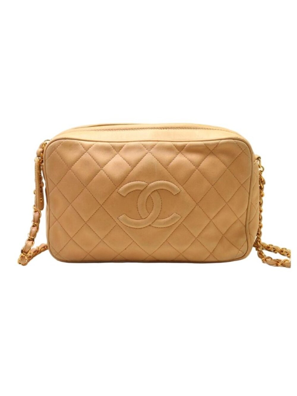 Chanel Quilted Lambskin Chain Shoulder Bag